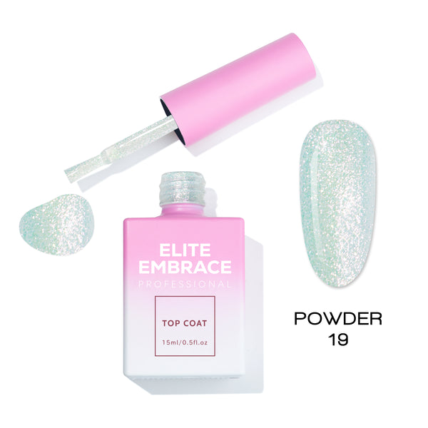 ELITE EMBRACE Professional Top Coat 19 Powder 15ml ETP1915