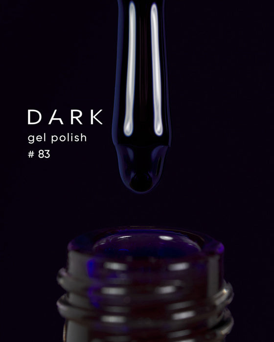 Dark gel polish (new collection) 83, 6/ 10 ml color83