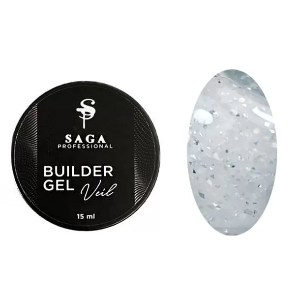 SAGA professional Builder Gel Veil 21 15ml BGV21-15