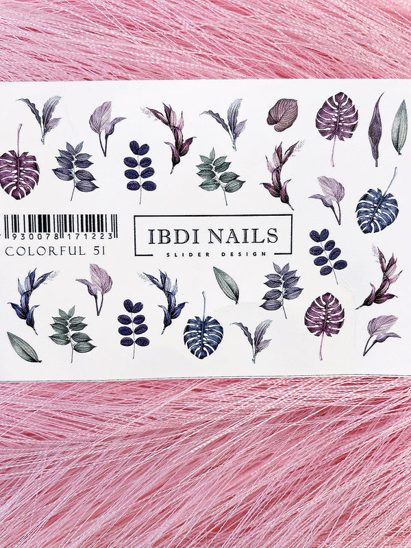 Слайдер дизайн для манікюра IBDI Nails Colorful 51