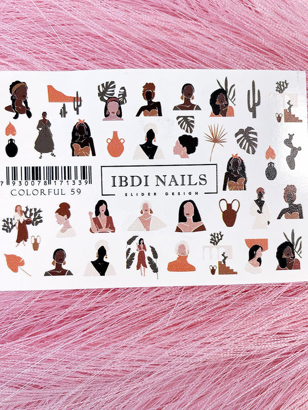 Слайдер дизайн для манікюра IBDI Nails Colorful 59
