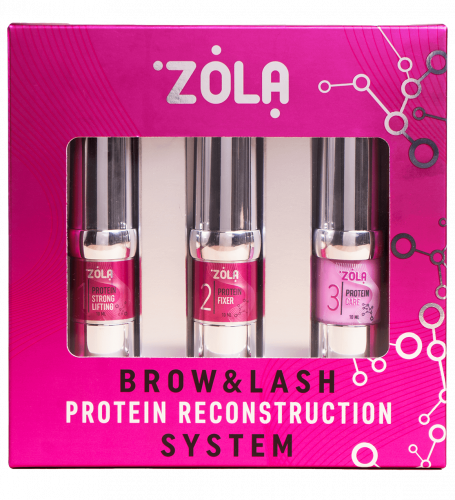 ZOLA LAMINATING SET NEW BROW&LASH PROTEIN RECONSTRUCTION SYSTEM 3x10 ml 05173