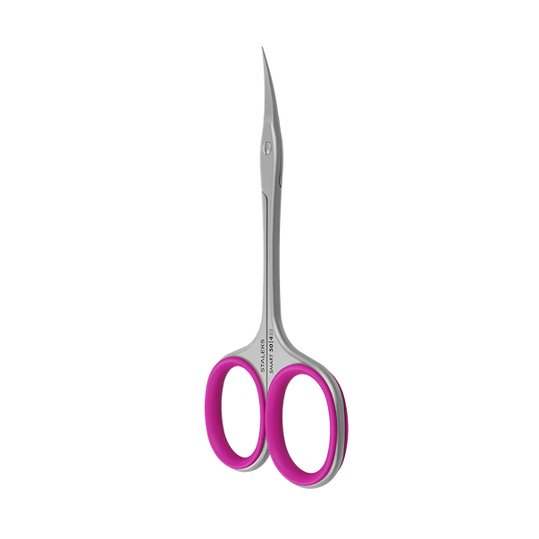 Professional cuticle scissors STALEKS SMART 50 TYPE 4 (with pink rings)