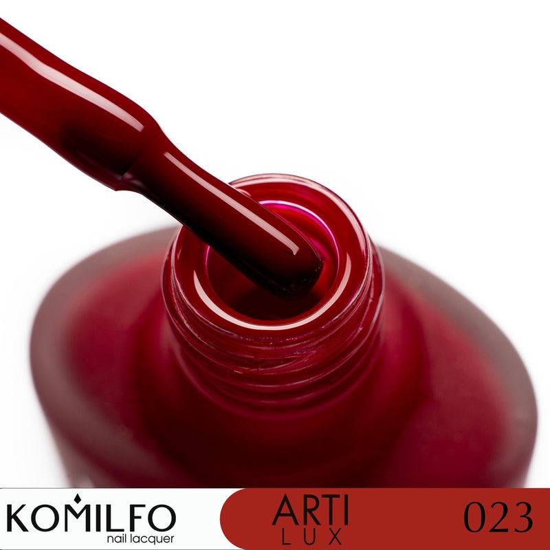 KOMILFO ARTILUX 023 ЛАК ДЛЯ НОГТЕЙ ОБЫЧНЫЙ(НЕ ГЕЛЬ)(БОРДОВЫЙ, ЭМАЛЬ), 8 МЛ 222023