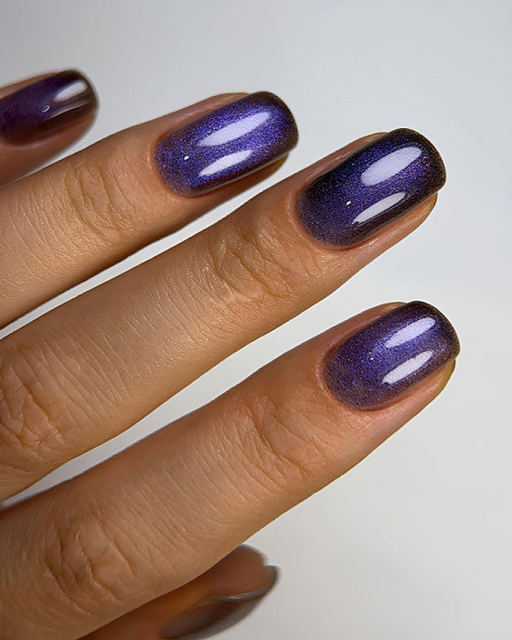 Dark gel polish Cat Eye 19, 6 ml