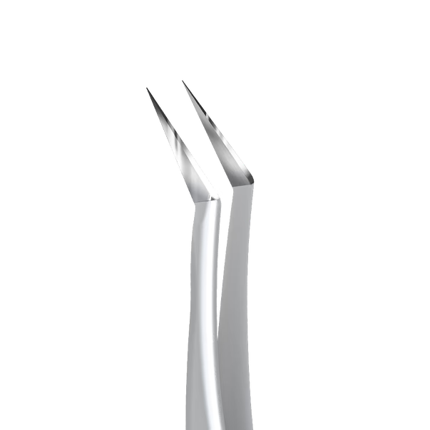 Professional L-shaped eyelash tweezers STALEKS EXPERT 41 TYPE 9 TE-41/9