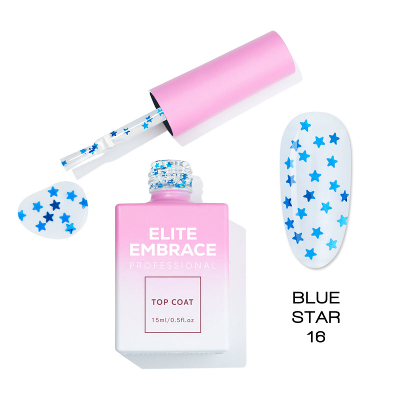 Elite Embrace Professional - Gel Nails 37pcs Set (Glitter Tops, Heart Tops, Camouflage Nude Tops, Bubble Collection & Milkshake Bases)