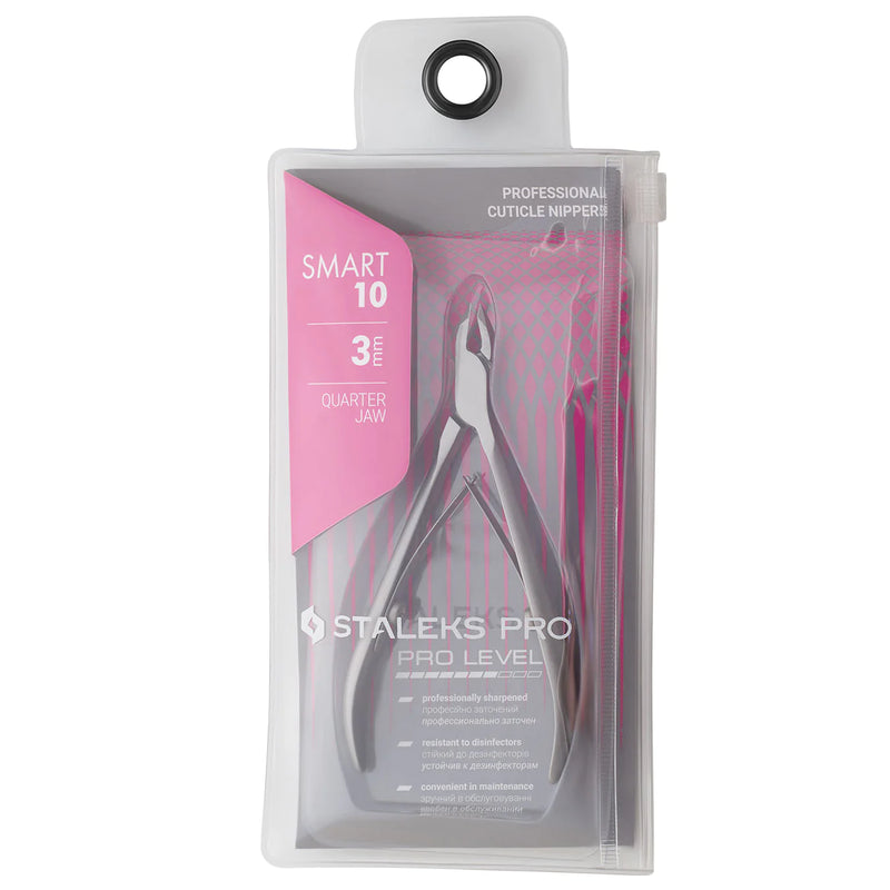 STALEKS PRO SMART 10 ПРОФЕССИОНАЛЬНЫЕ ЩИПЦЫ ДЛЯ КУТИКУЛЫ 3 ММ NS-10-3