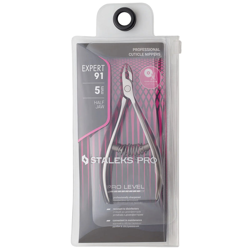 STALEKS PRO EXPERT 91 ПРОФЕССИОНАЛЬНЫЕ ЩИПЦЫ ДЛЯ КУТИКУЛЫ 5 ММ ​​NE-91-5