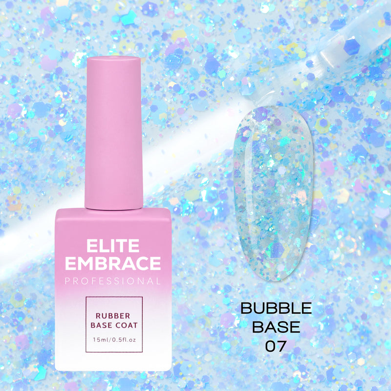 Elite Embrace Professional - Gel Nails 37pcs Set (Glitter Tops, Heart Tops, Camouflage Nude Tops, Bubble Collection & Milkshake Bases)