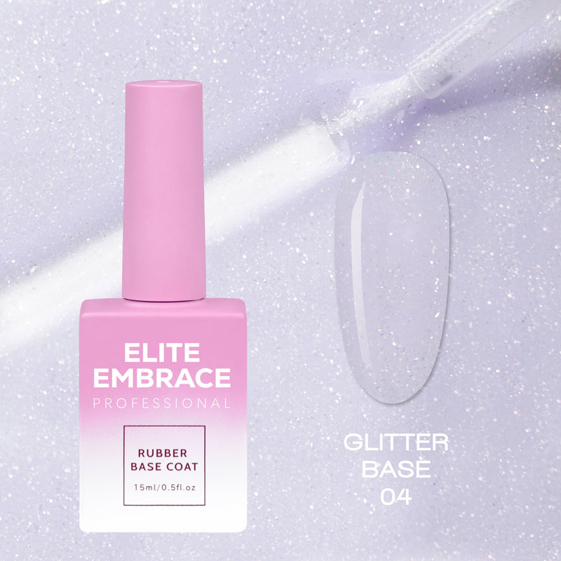 Elite Embrace Professional - Gel Nails 37pcs Set (Glitter Tops, Heart Tops, Camouflage Nude Tops, Bubble Collection & Milkshake Bases)