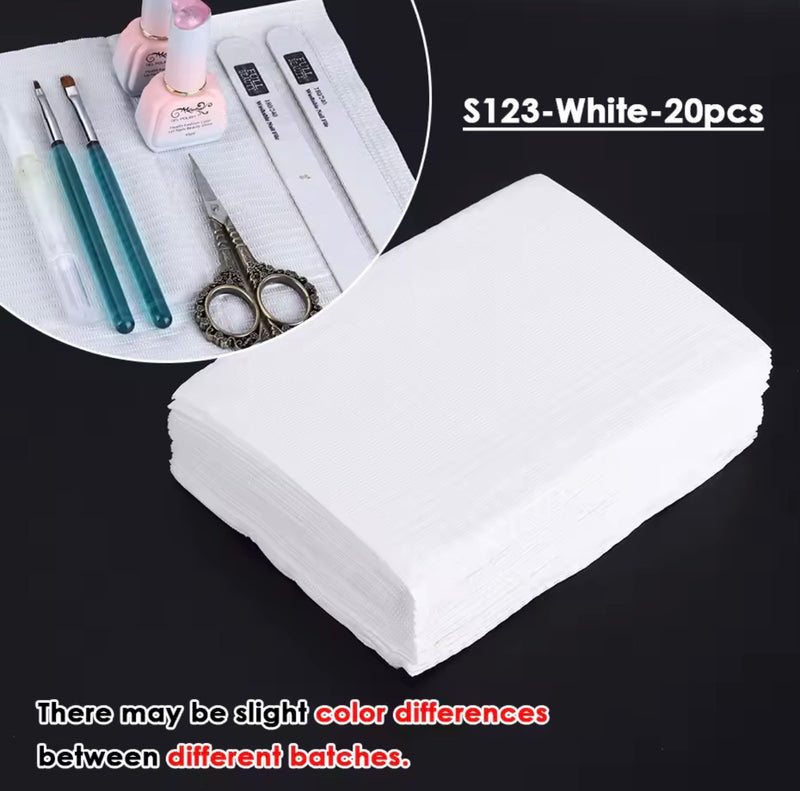 20pcs WaterProof Disposable Table Mat White
