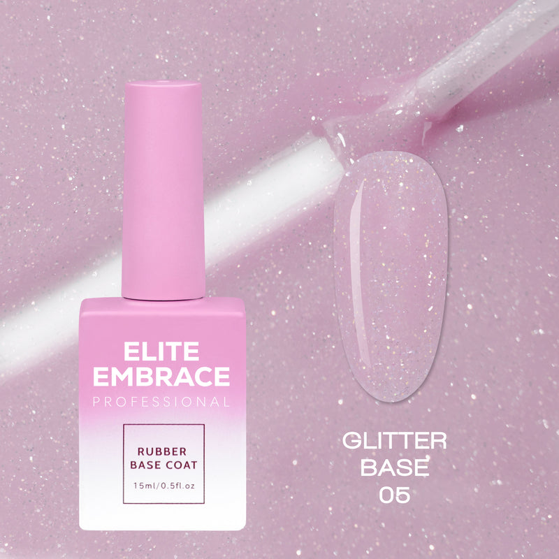 Elite Embrace Professional - Gel Nails 37pcs Set (Glitter Tops, Heart Tops, Camouflage Nude Tops, Bubble Collection & Milkshake Bases)