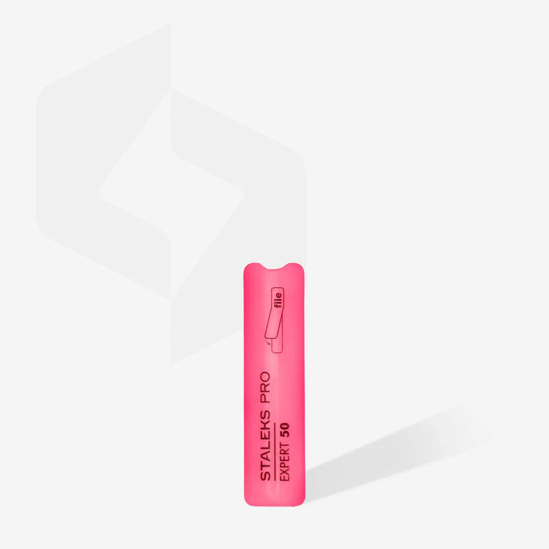 Пилочка для ногтей STALEKS PRO EXPERT 50 НАКОННАЯ ПЛАСТИКОВАЯ С КОРОТКИМ ОСНОВАНИЕМ SPBE-50