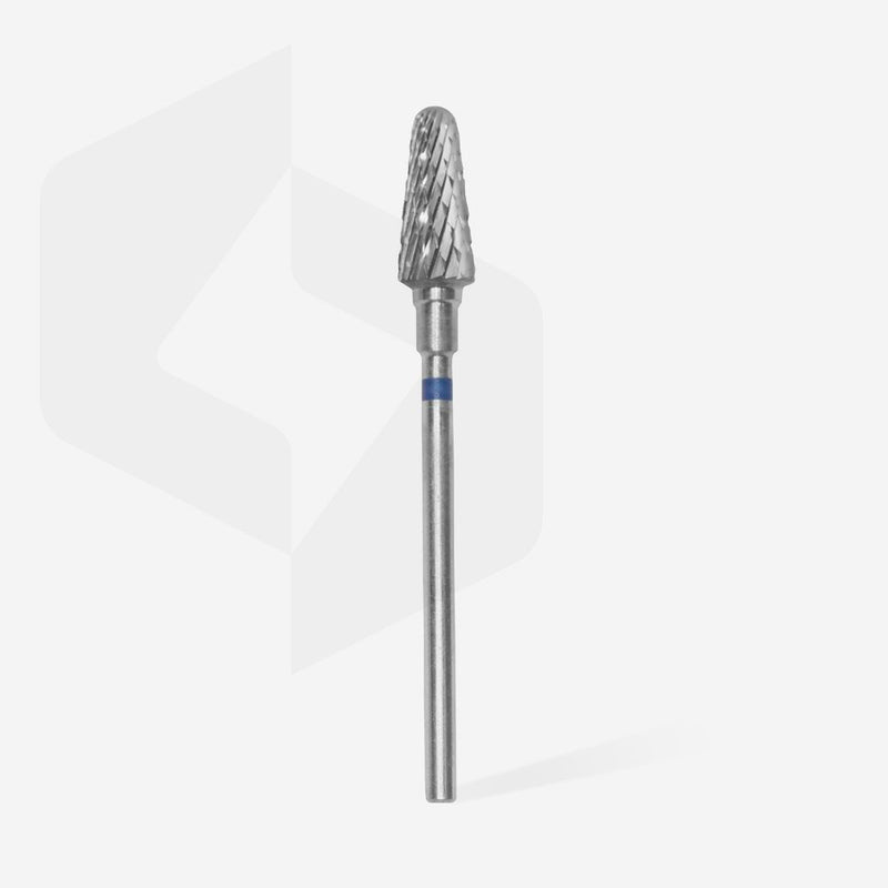 STALEKS Carbide nail drill bit, “frustum”, blue, head diameter 6 mm / working part 14 mm, FT70B060/14