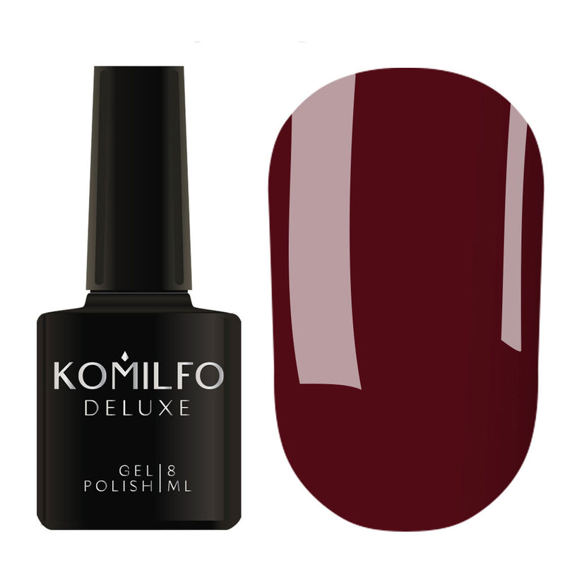 KOMILFO GEL POLISH DELUXE SERIES D099 (WINE, ENAMEL), 8 ML