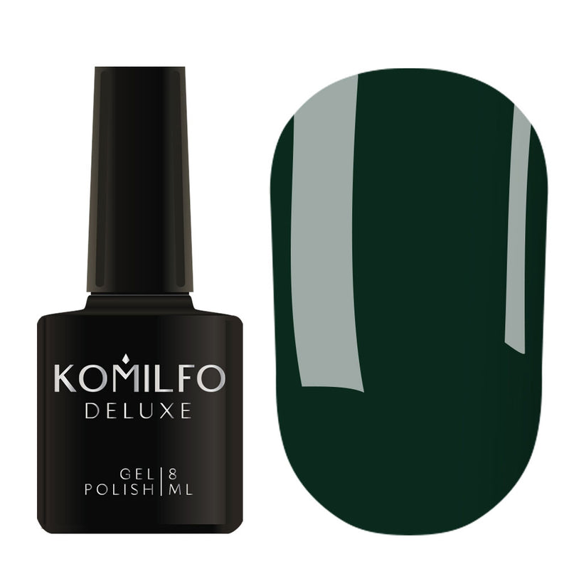 KOMILFO GEL POLISH DELUXE SERIES D217 (DARK TURQUOISE GREEN, ENAMEL), 8 ML