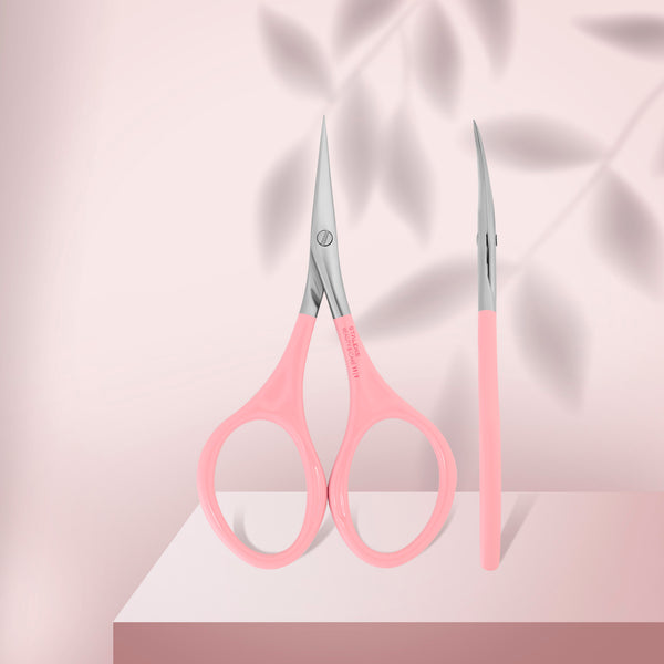 Pink cuticle scissors Staleks Beauty & Care 11 Type 1 SBC-11/1
