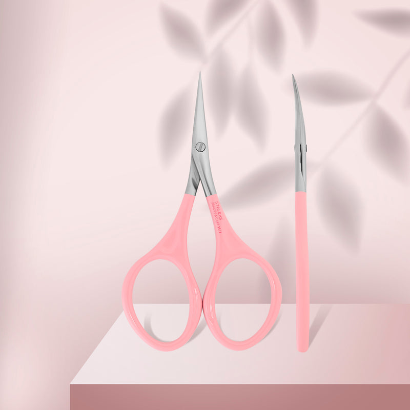 Pink cuticle scissors Staleks Beauty & Care 11 Type 1 SBC-11/1