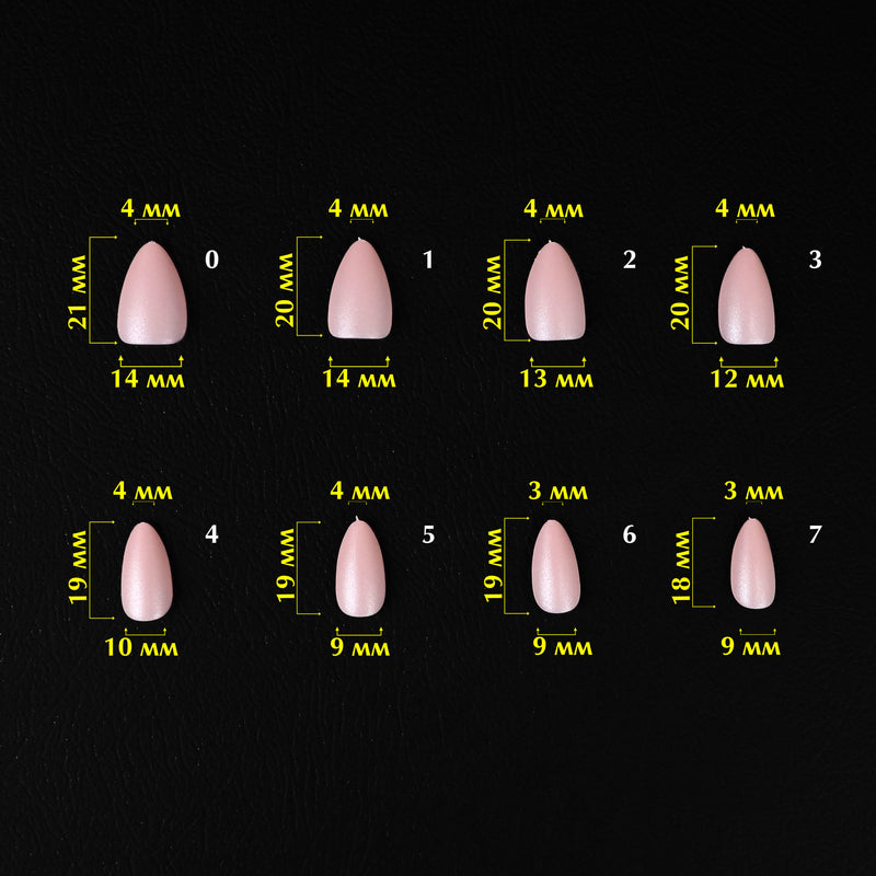 KOMILFO SOFAST NAIL ИЗ НЮДОВОГО МИНДАЛЯ КОРОТКИЕ, 360 ШТ 456075