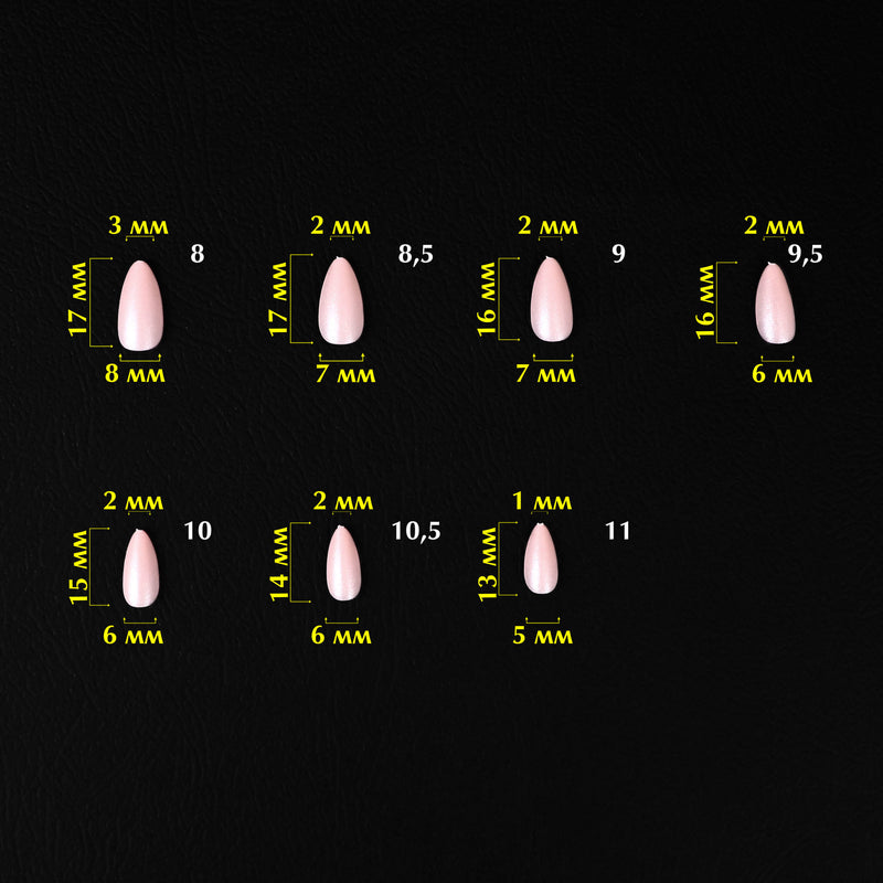 KOMILFO SOFAST NAIL ИЗ НЮДОВОГО МИНДАЛЯ КОРОТКИЕ, 360 ШТ 456075