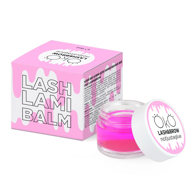 OKO Клей без клея Бальзам Lash Lami, 15 мл околлб