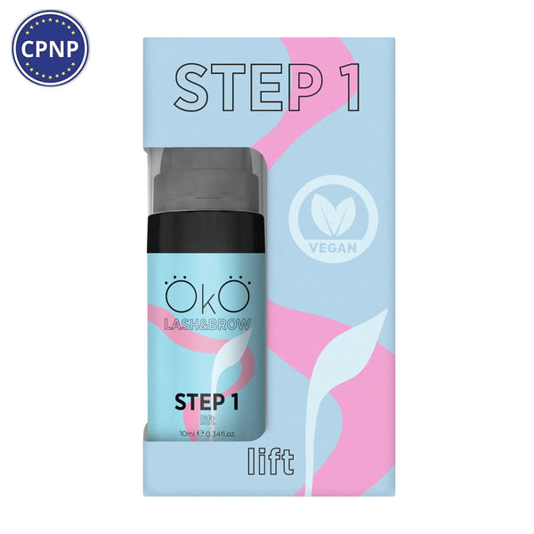 OKO STEP 1 LIFT Eyelash and Eyebrow Lamination Composition, 10 ml okostep1b