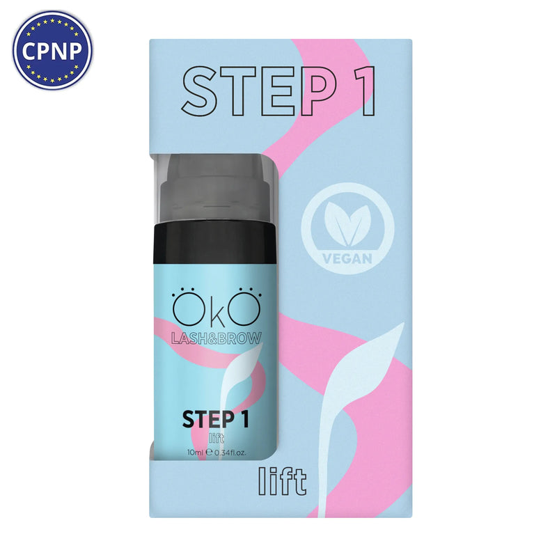 OKO STEP 1 LIFT Eyelash and Eyebrow Lamination Composition, 10 ml okostep1b