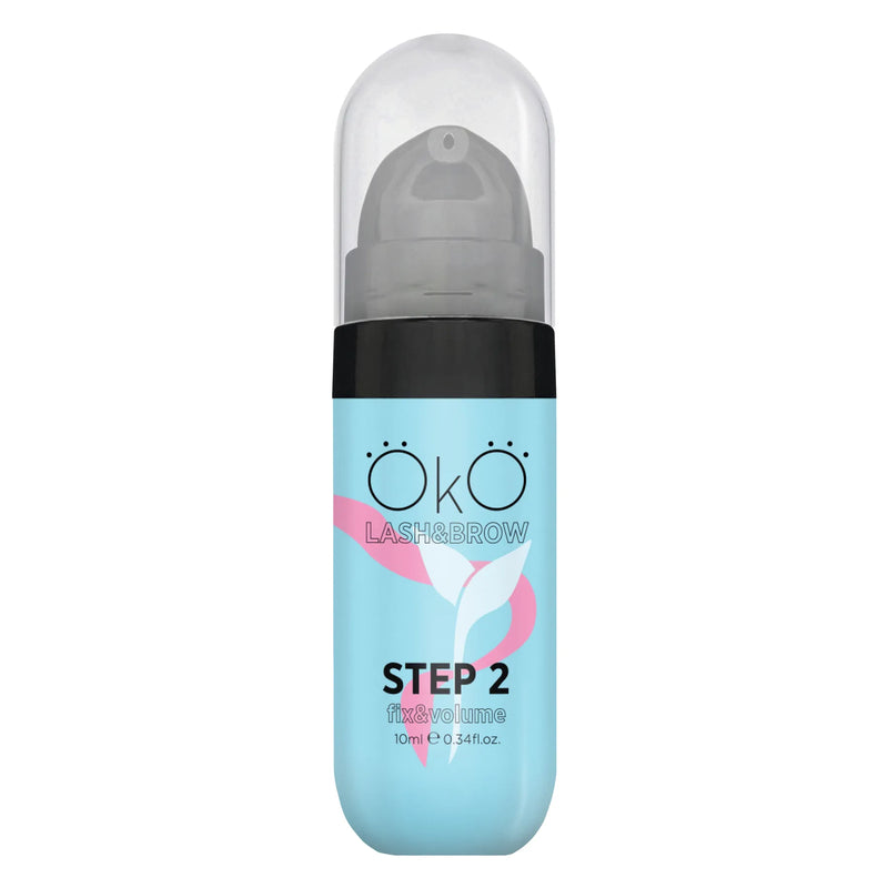 OKO STEP 2 FIX & VOLUME Eyelash and Eyebrow Lamination Composition, 10 ml okostep2b