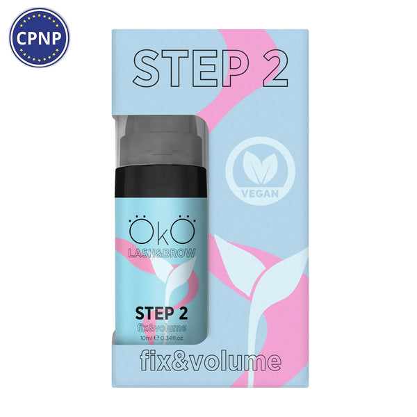 OKO STEP 2 FIX & VOLUME Eyelash and Eyebrow Lamination Composition, 10 ml okostep2b