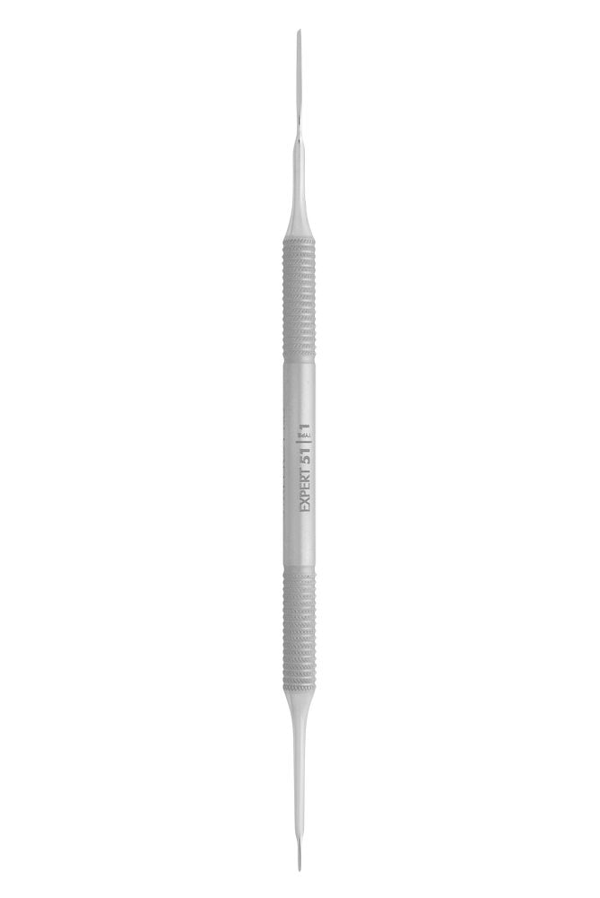 STALEKS Cuticle pusher EXPERT 51 TYPE 1 (straight blade and loop pusher) PE-51/1
