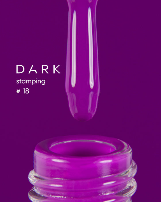 DARK Лак для стемпинга №18 фуксия, 8 мл
