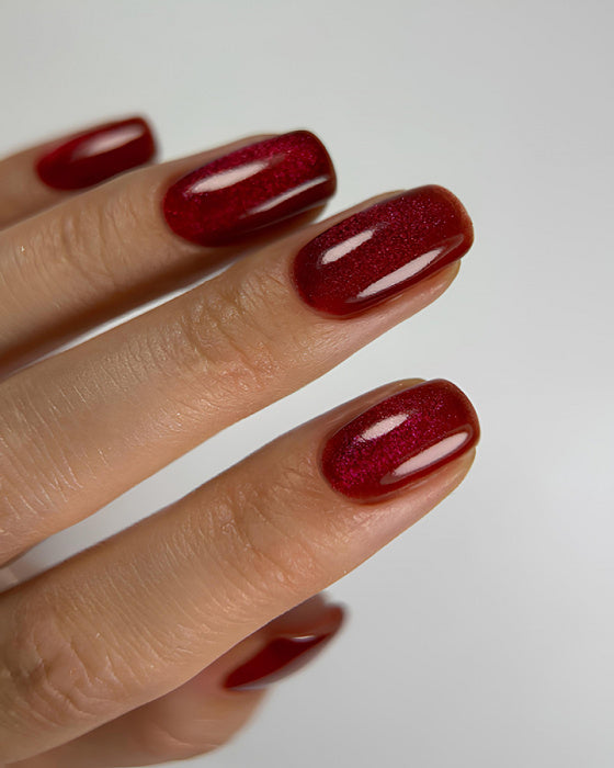 Dark gel polish Cat Eye 16, 6 ml