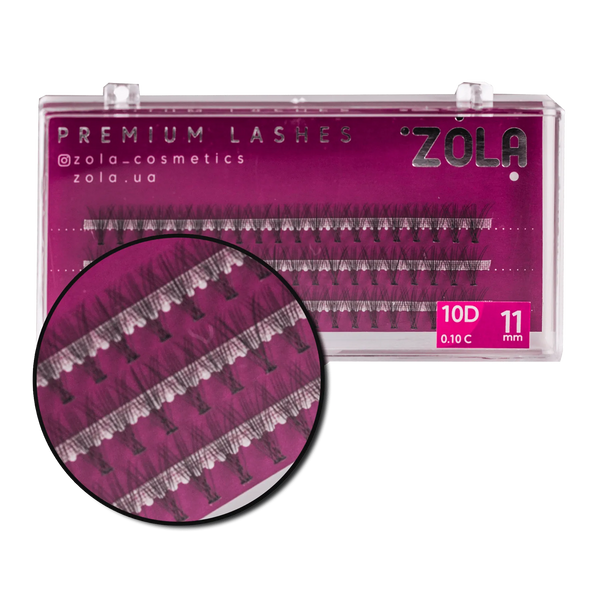 Ресницы Zola Bunches 10D, 11 мм 05333