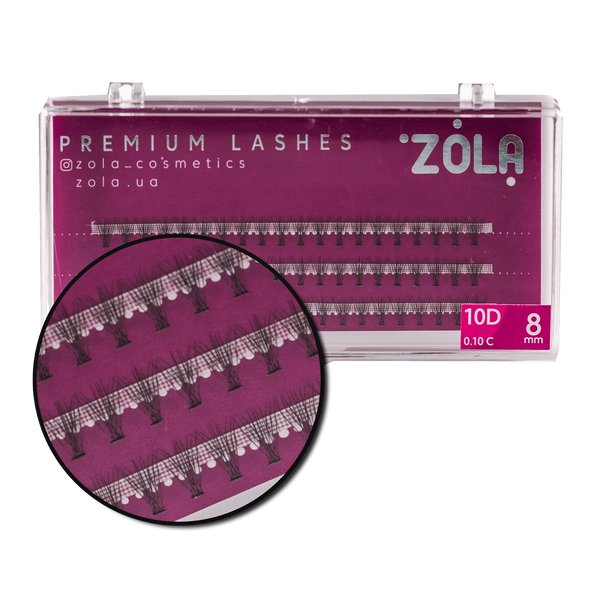 Вії Zola Punchs 10D 8мм 05337