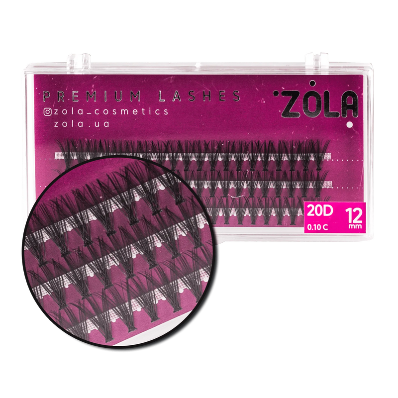 Zola Bunches Eyelashes 20D, 12 mm 05341