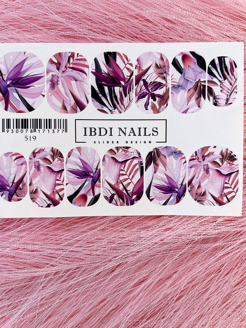 Слайдер дизайн для манікюра IBDI Nails 519