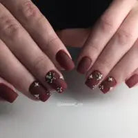 KOMILFO GEL POLISH DELUXE SERIES D097 (BROWN-BURGUNDY, ENAMEL), 8 ML