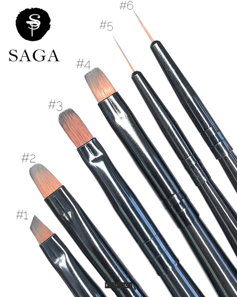 SAGA GEL BRUSH 1 скошена для дизайну